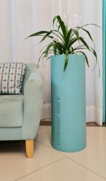 گلدان استوانه ای فایبرگلاس